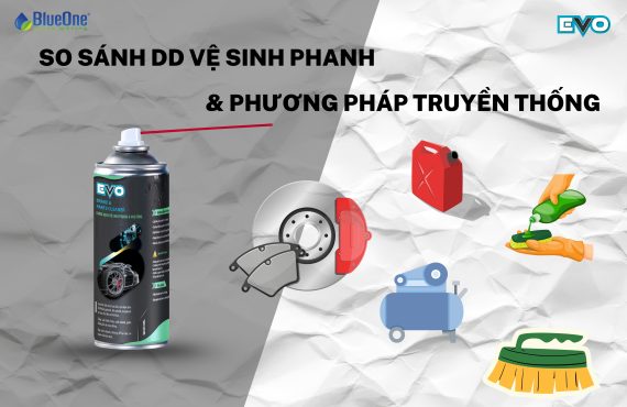 So sánh dung dịch vệ sinh phanh với các phương pháp truyền thống